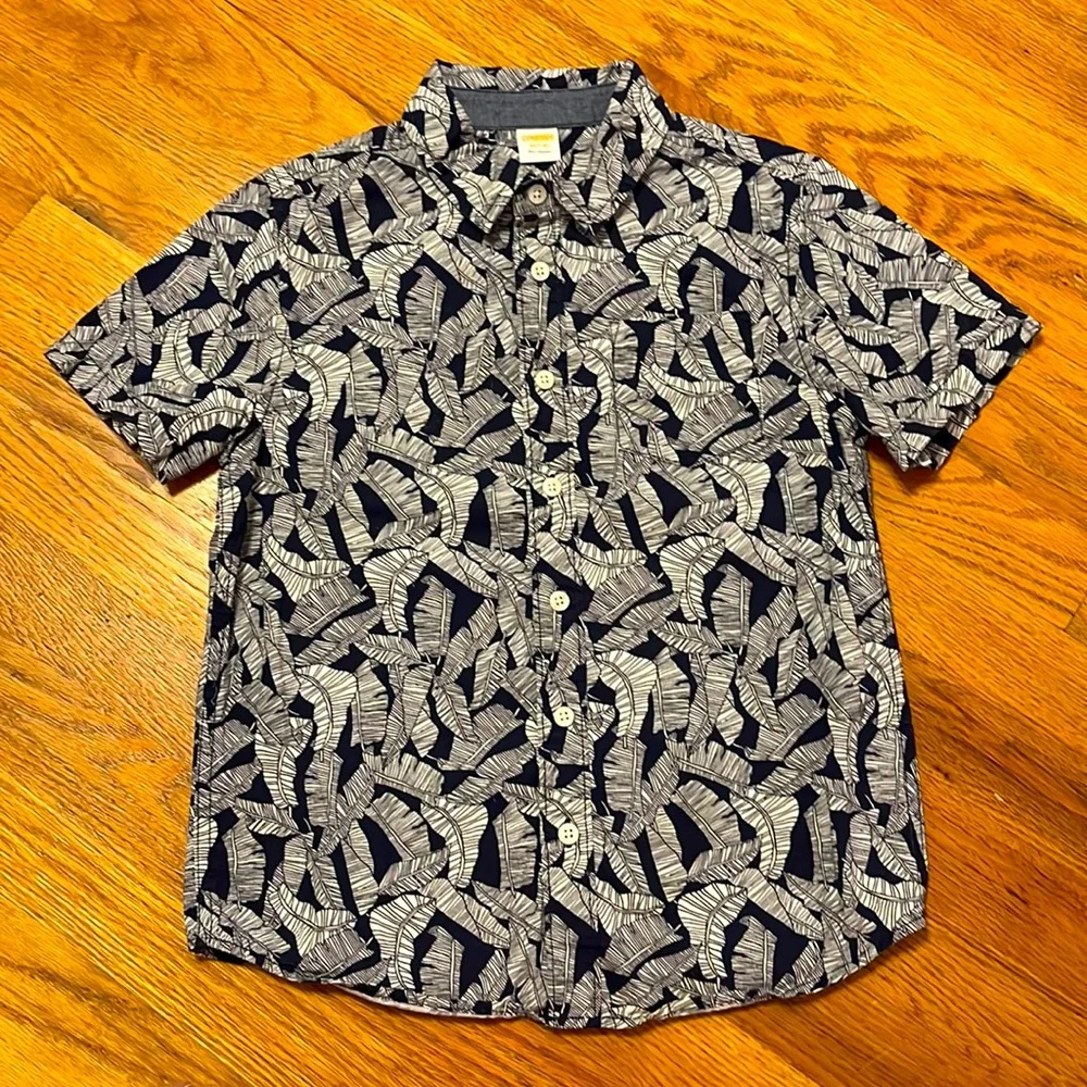 Gymboree Tropical Print Palm Shirt